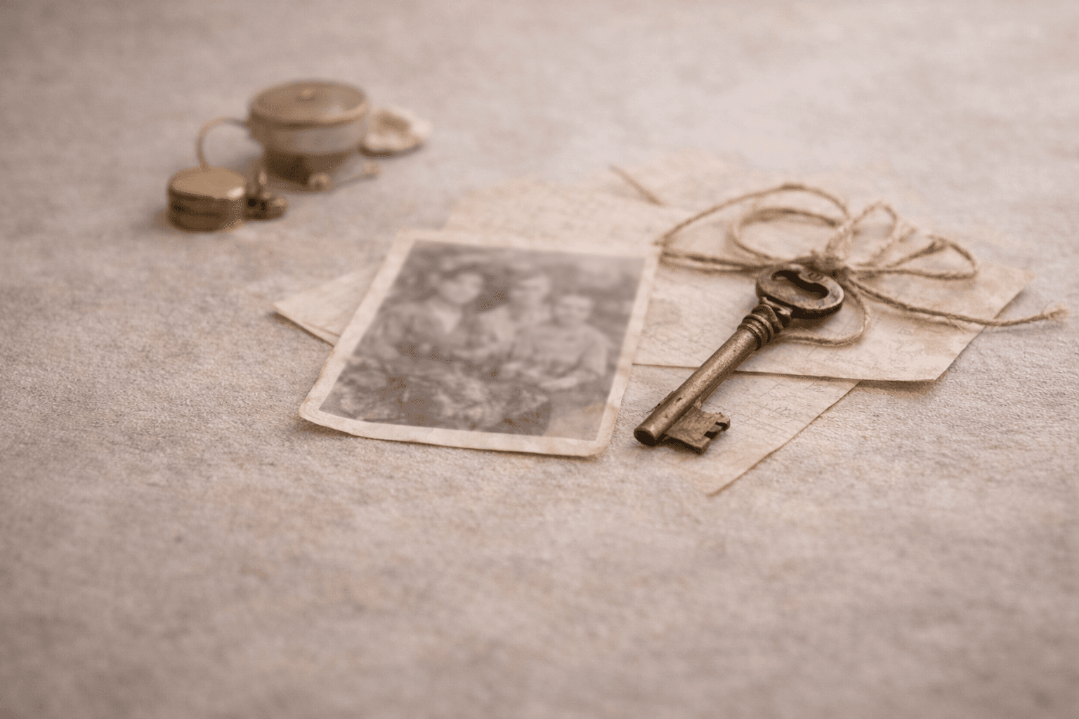 Heirlooms and keepsakes representing meaning and context